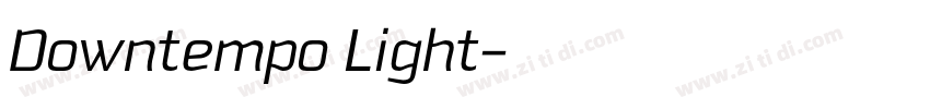 Downtempo Light字体转换